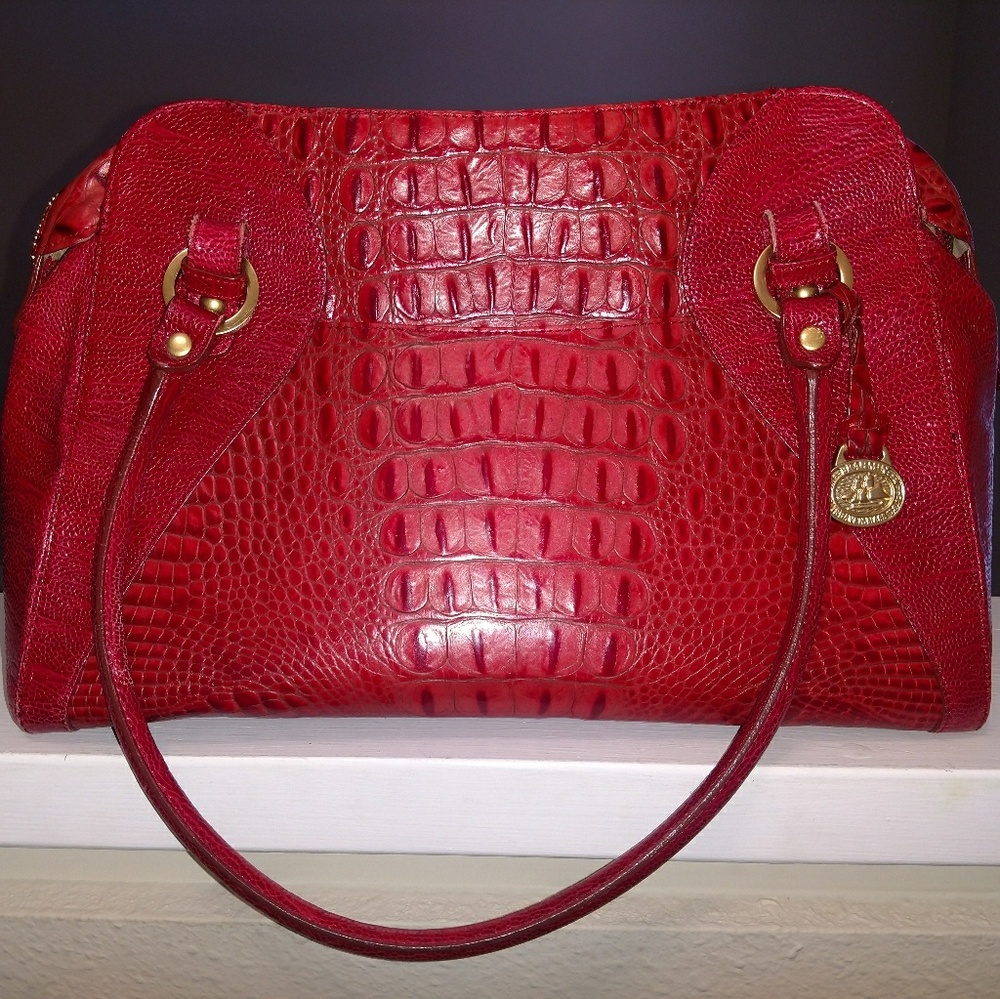 Brahmin Red Leather Purse